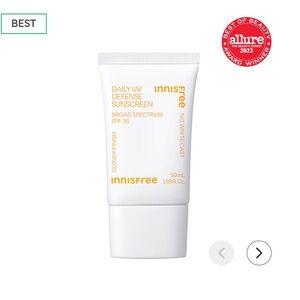 Innisfree Daily UV Defense Sunscreen brand new